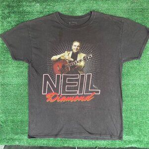 Vintage Y2K Neil Diamond Shirt Rock Tour Concert Band Tee
